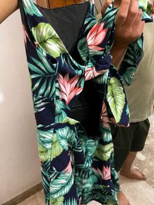 Tropical Print Dress