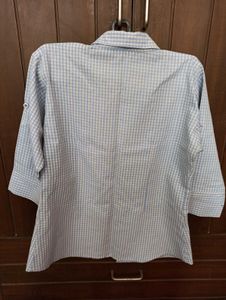 Checked Shirt 3/4 sleeve