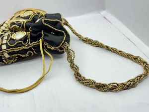 Elegant Beaded Drawstring Purse