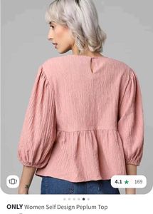 Balloon Sleeves Peplum Only top