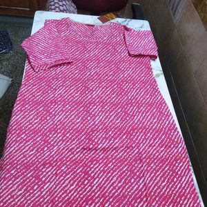 Pink Print Kurti