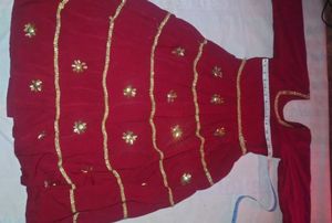 Elegant Red Ethnic Dress