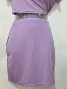 Cute Lavender Two-Piece Set