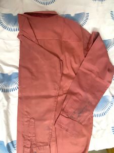 Peach Shirt Cotton Blend