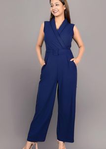 Elegant Navy Blue Jumpsuit