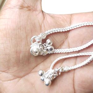 Pure Silver Chain Anklets पायल 1जोडि  For Women