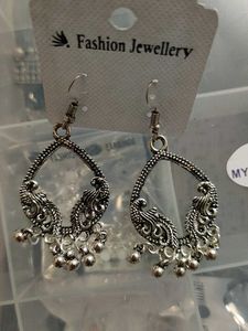 peacock Design Jhumka 🦚