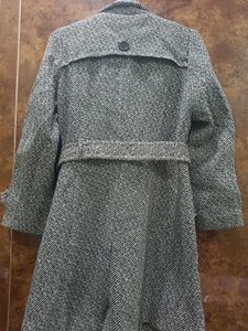 Belted Wool Blend Over Coat