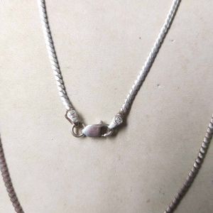 Slightly Used Pure Silver Traditional Snack Chain
