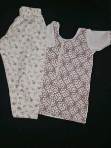 New White Shirt With Pant For Kids