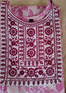 Pink Floral Salwar Kameez