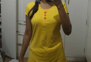 Yellow Casual Top