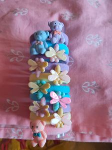 10 Pc Of Rubber Bands  Multi Colours