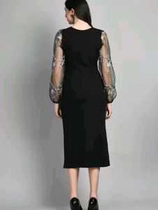 Black Long Bodycon Dress For Women