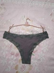 Cotton Lace Thong Panty