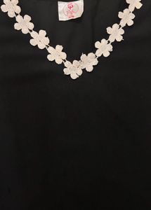 Black embroidered Kurta