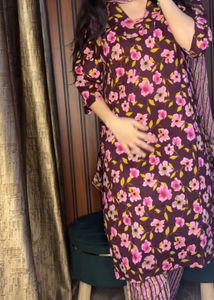 Cotton Floral Suit Set