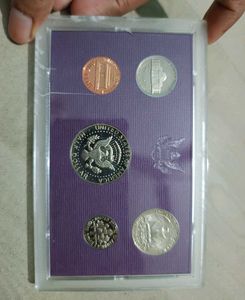 USA 1984 Coin Proof Set With Cover, America Rare