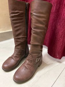 Brown Waterproof Leather Boots