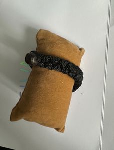 Braided Black Cord Bracelet