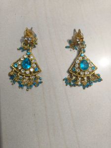 Blue Stone Maang Tikka Set