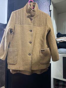 Tan Wool Blend Women's Jacket