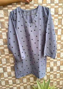 Heart Printed Short Kurti 🫶🏻