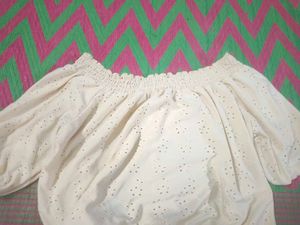 Off Shoulder Crop Top