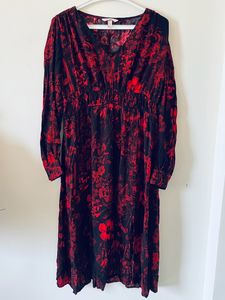H&M Red Printed Dress