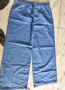 Wide Leg Denim Pants