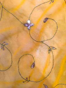 Vintage Orange saree with maroon background