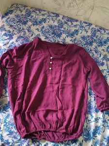 Purple Long Sleeve Top