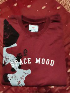 Brand new audiology Printed Maroon Sweatshirt