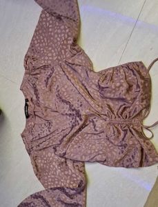 Mauve Animal Print Top