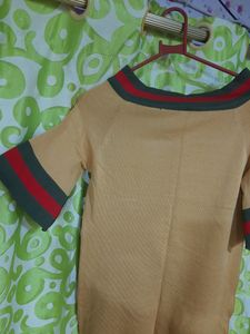 Vintage Style Knit Mini Dress