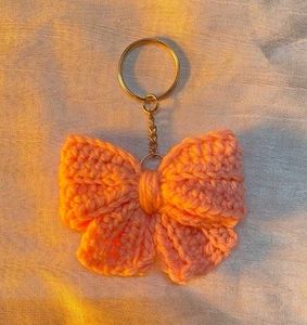 Crochet Bow Keychain