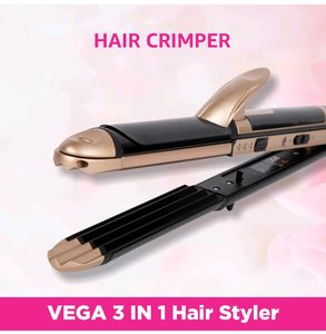 Vega 3 In 1 Hair Styler (Straightener Crimper Curl