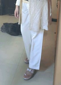Straight Cut White Pants