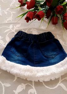 Baby Girl Denim Skirt Set