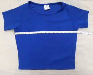 FITTED BLUE TOP