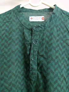 ethinc green kurta for men