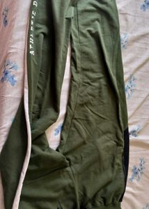 Olive Green Track Pants
