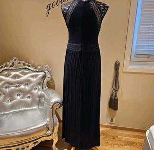 Elegant navy blue Maxi Dress