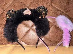 Cotton Candy Fur Bands- Set of 2