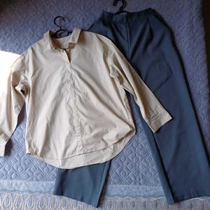 Combo On Collar Shirt And Pant
