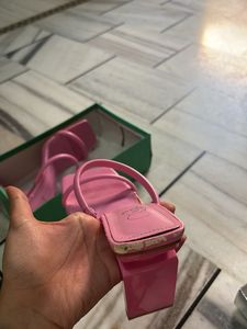 Pink Heeled Sandals