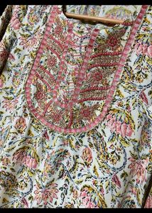 Multi Colour Kurti And Pant Set