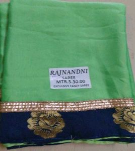 2 Green Rajnandni Saree