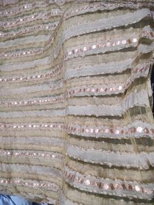 Beautiful Golden Dupatta For Women.