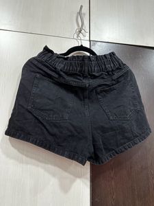 Black Denim Shorts